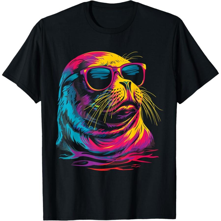 

Seal Sunglasses Sea Lion Ocean Animal T-Shirt XXXXXL чорний