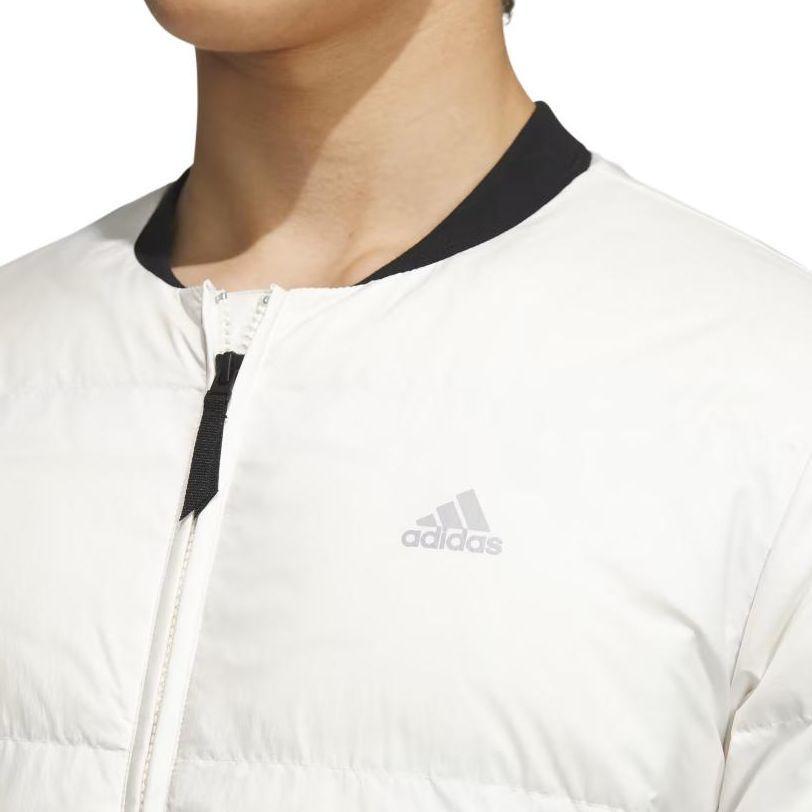 Adidas Down Jackets Men's White Stand Collar Moderate Other IT8749