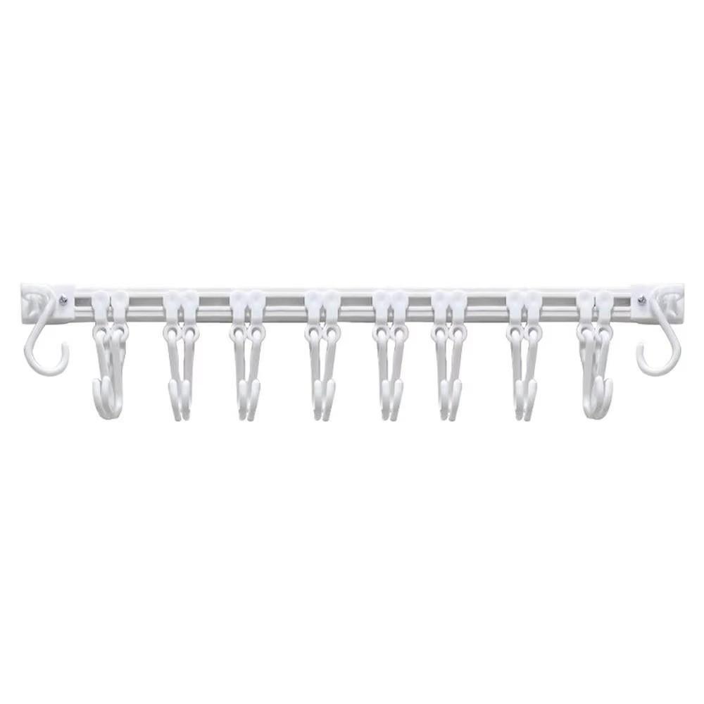 Sliding Rail Storage Rack Hook No Punching Kitchen Door Hanger New Sliding Rail Hook  Cabinet Door