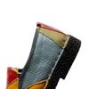 Mixed Color Women Loafers Retro Women Flat Shoe Soft Ladies Slip-ons Patchwork Women Moccasins Large Size