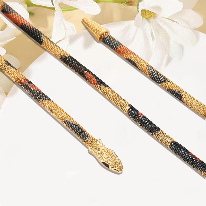 1 Snake Necklace Collar Bracelet Arm Ring Multi-functional Use Retro High-end Fashion Niche Ancient Method