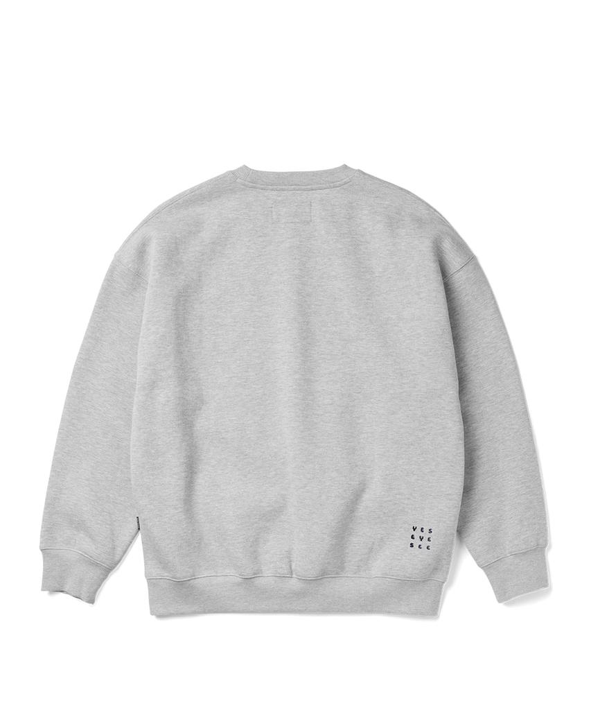 YESEYESEE Y.E.S Combine Sweatshirt Gray