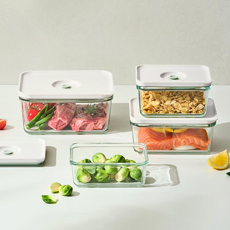 GLASSLOCK Elektrická vakuová nádoba na potraviny z tvrzeného skla