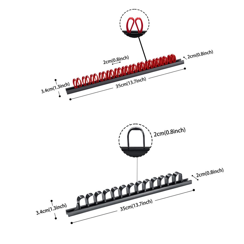 Plastic Screwdriver and Tool Display Rack for Workshop Storage