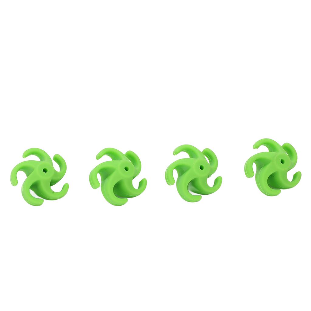 4Pcs Archery Bow String Stabilizer Rubber Recurve Compound Bow Bowstring Silencer Shock Dampener Green