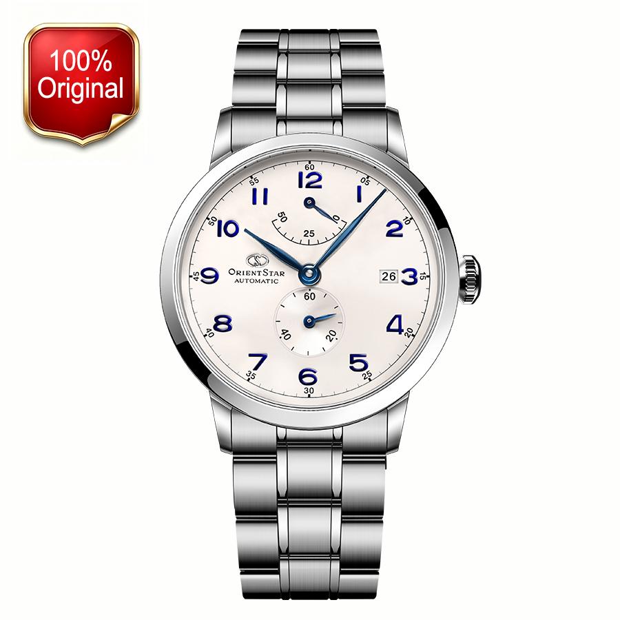 Men's automatic mechanical watch; white/blue/black dial; 39mm stainless steel strap RE-AW0001B00B/RE-AW0002L00B/RE-AW0006S00B
