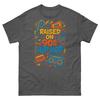 2025 Summer 90s Hip-hop, Gangster, Rap, Streetwear Retro Style Pure Cotton Printed Men's and Women's Streetwear, Short Sleeves