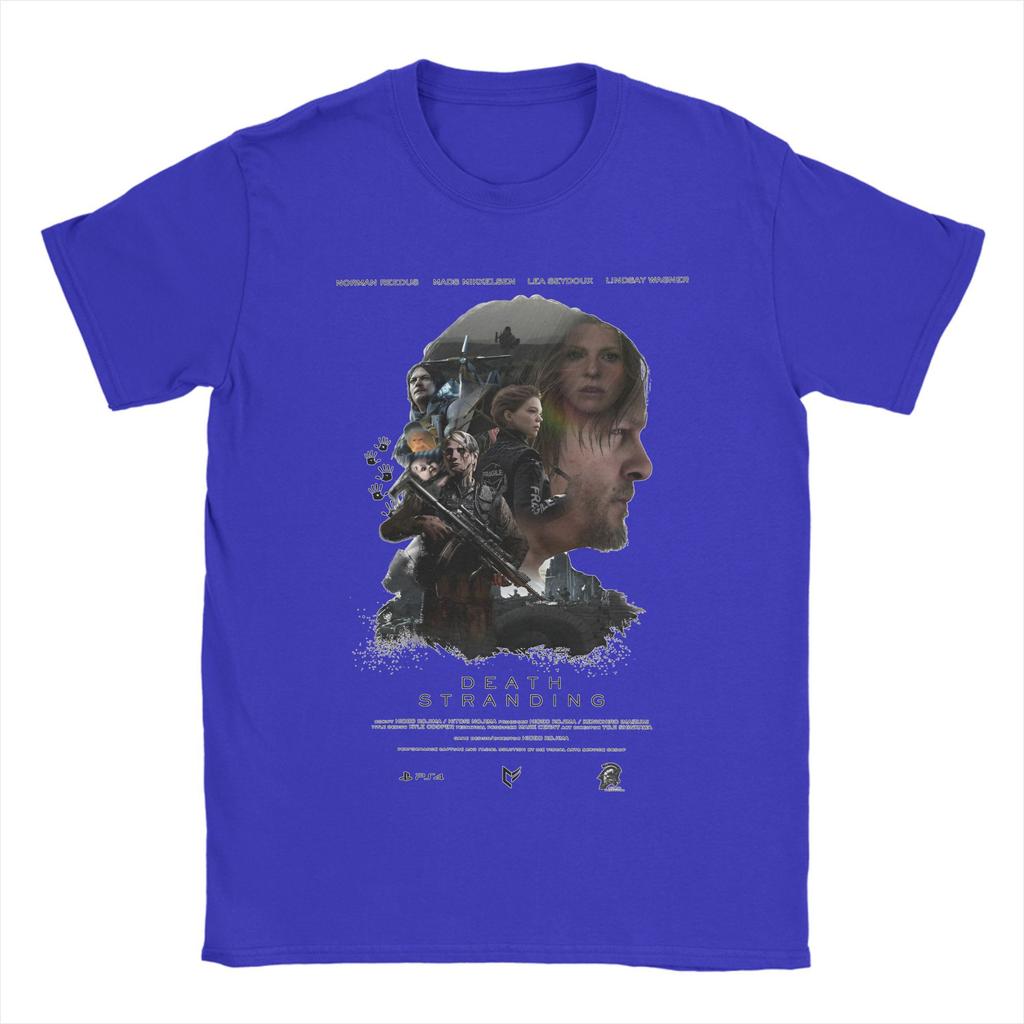 2025 Death Stranding 2 T Shirts Men's 100% Cotton Funny T-Shirts Round Neck Tees Short Sleeve Tops Plus Size