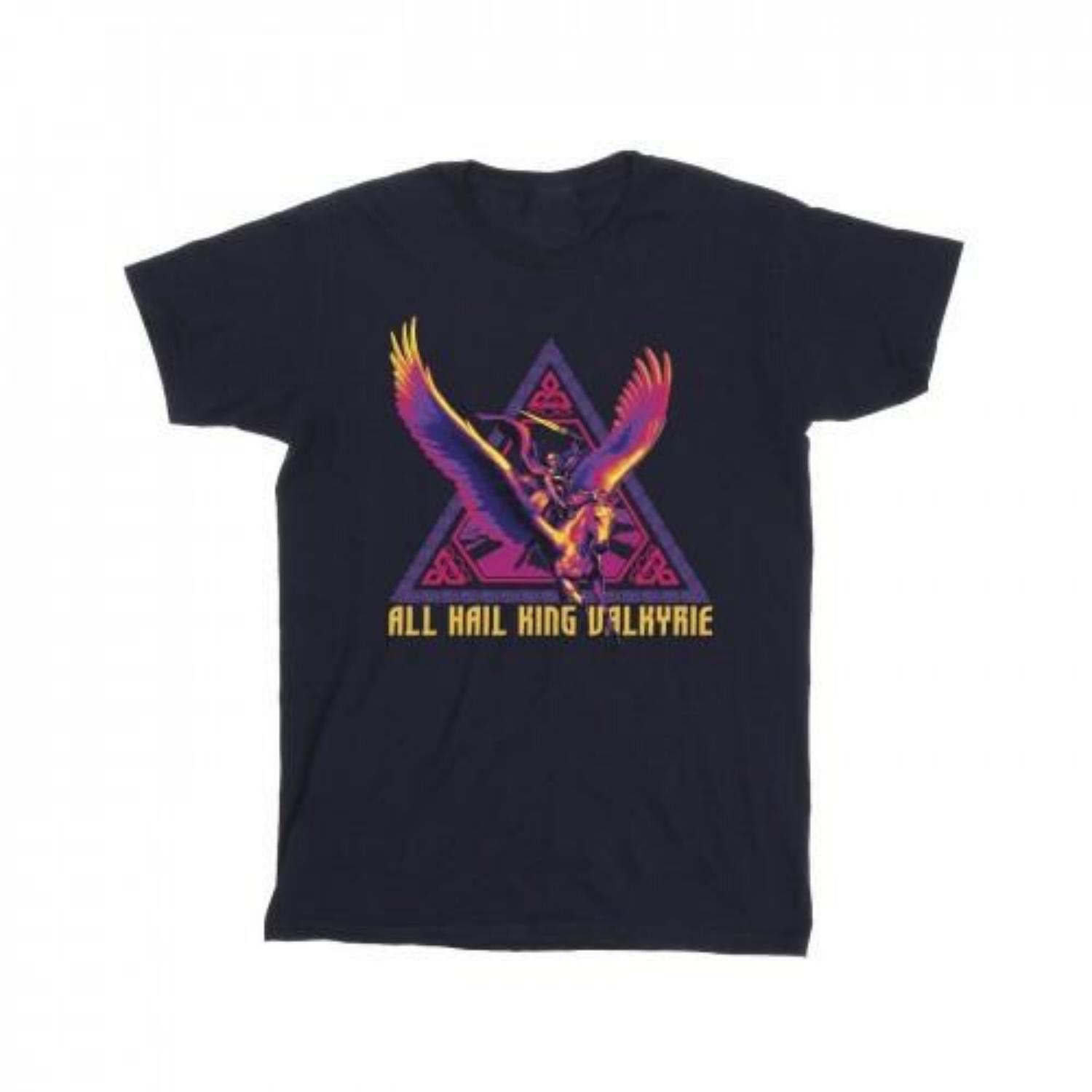 Marvel Mens Thor Love And Thunder All Hail Valkyrie T-Shirt S