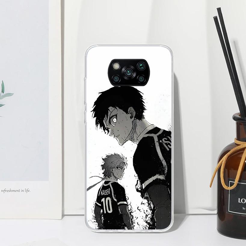 Blue Lock Isagi Yoichi Phone Case For Xiaomi Poco X7 X6 X5 M7 M8 Pro F7 Ultra Redmi 15C 15 13C 13 12C 12 10 10C 10A Art Fundas P