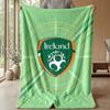 Coperta in Flanella Pile Rugby Irlanda Coperta Calda e Accogliente per Divano Letto Viaggio Uso in Tutte le Stagioni