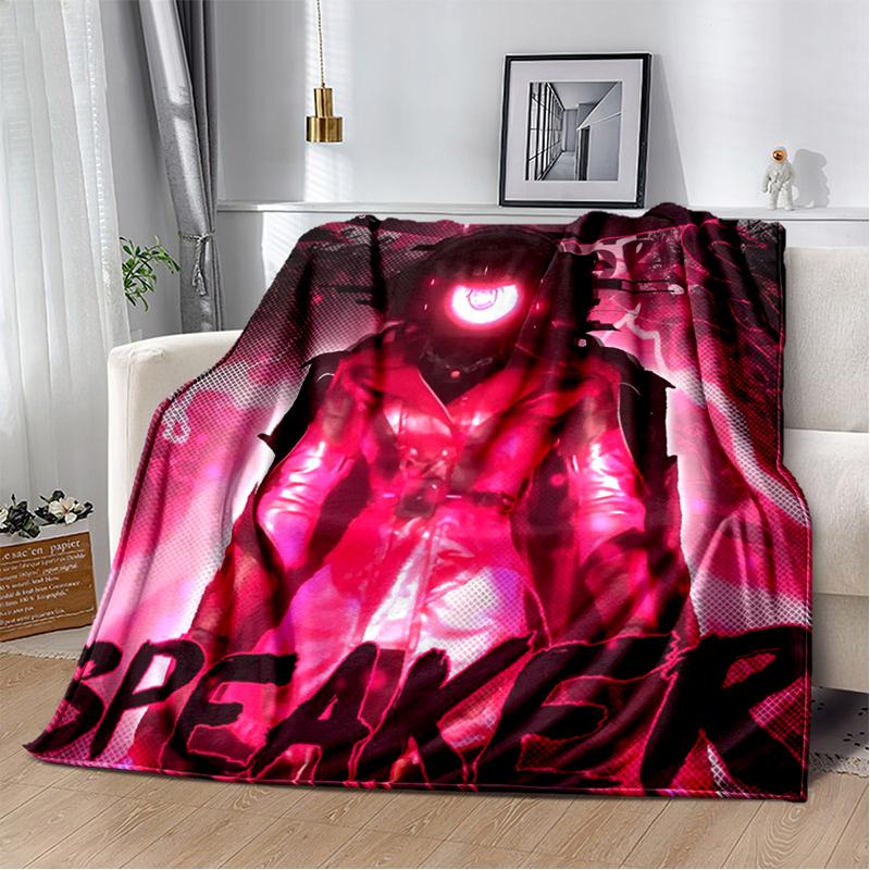 3D Skibidi Toilet Speakerman Cameraman TVman Flannel Blanket,Soft Throw Blanket for Home Bedroom Bed Sofa Travel Cover Kid Gift