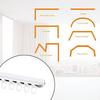  50pcs Curtain Track Gliders Easy Installation And Quiet Movement Curtain Gliders