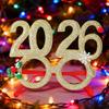 Fun Christmas Glasses 2026 Eyeglasses Props Decorative Props Glasses For Kids Teens Adults Attendees Hosts Night Celebration