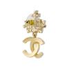 CHANEL Pearl Crown Earrings Women's