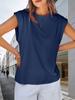 Womens Cotton Cap Sleeve Tank Top Loose Fit Basic Summer Tee