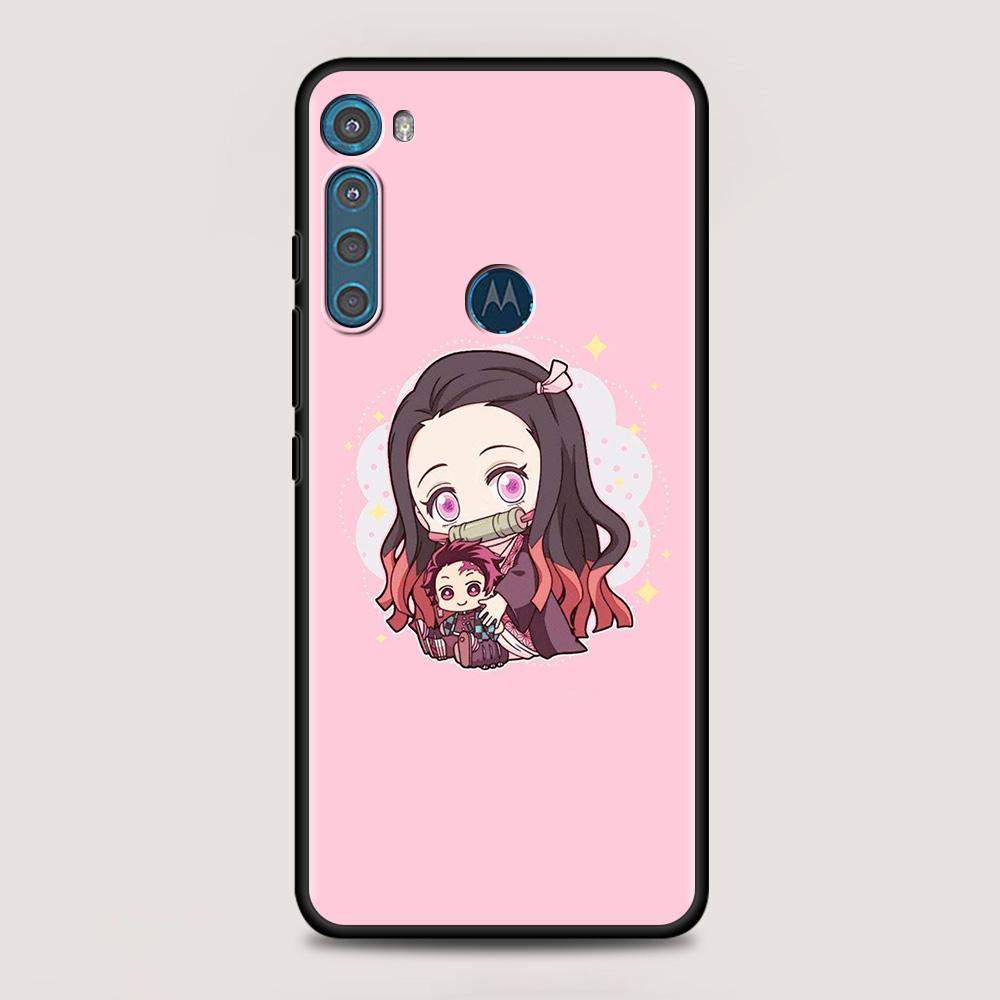 

Чехол для MOTOROLA One Fusion для Moto G10 G9 G8 Plus Play Power One G20 G30 G40 G50 G60 Edge 20 Demon Slayer Kimetsu No Yaiba Moto G Stylus 5G