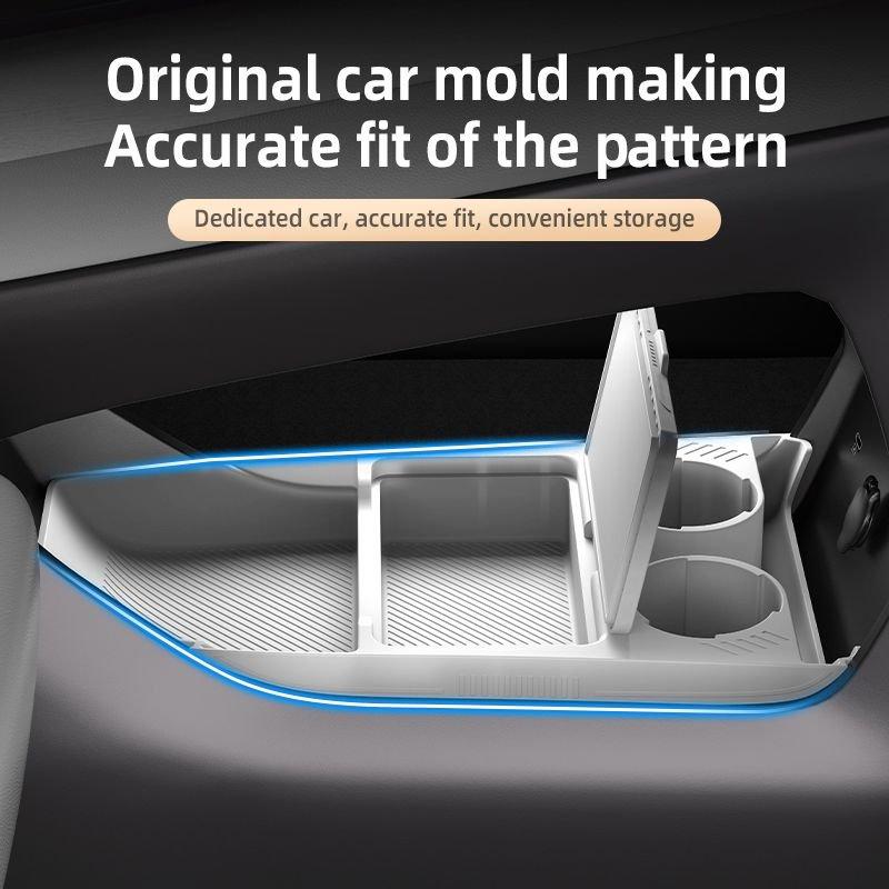 Car Center Console Lower Storage Box Glasses Holder Tray Interior Organizer For Geely Galaxy E5 EX5 EM-i 2024 2025 2026