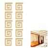 10Pcs 5x5CM Mirror Wall Sticker 3D Wall Decal Stylish Acrylic Wall Decor  Room Decor
