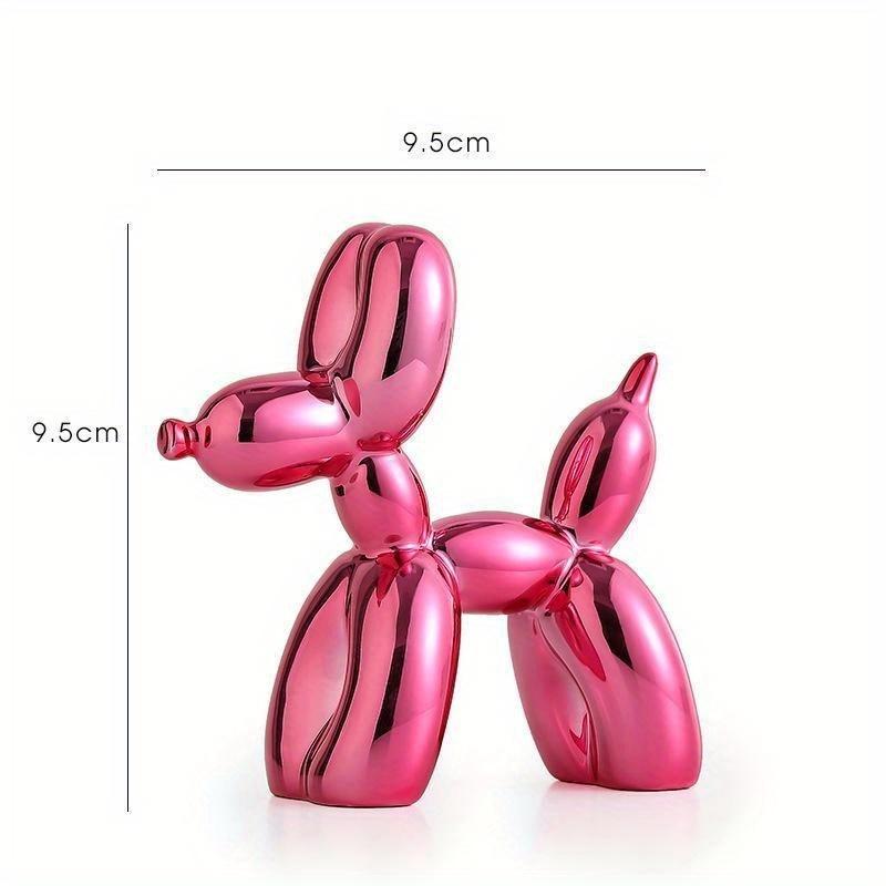 Nordic Mini Balloon Dog Small Ornaments Resin Living Room Desktop for Office Study Children's Room Home Decorations