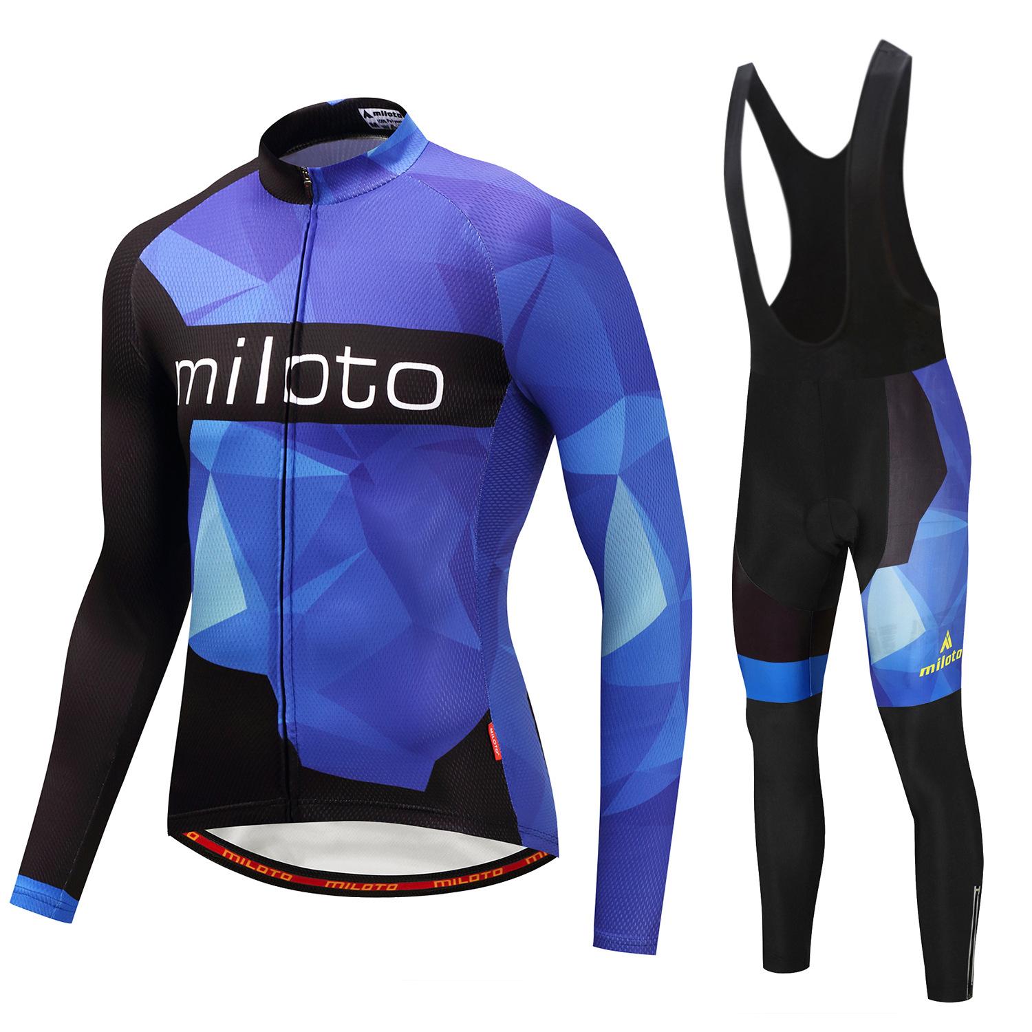 

Cycling Suit Long Set 2026 Autumn Breathable Cycling Suit Set XS