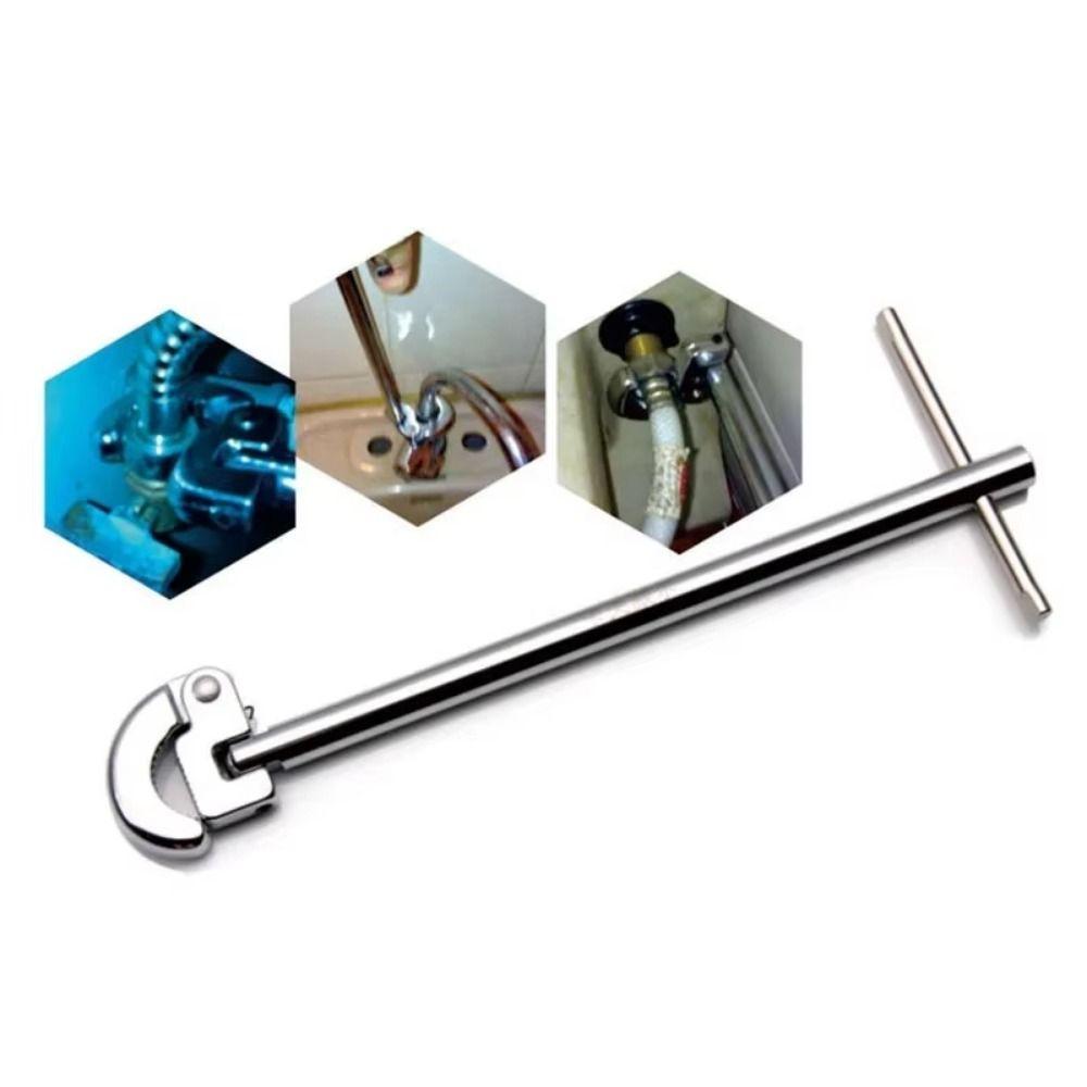 Adjustable Jaw 3/8 To 1-1/4 Basin Wrench 11 Inch Sink Plumbing Repair Tool  Hand Repair Tool