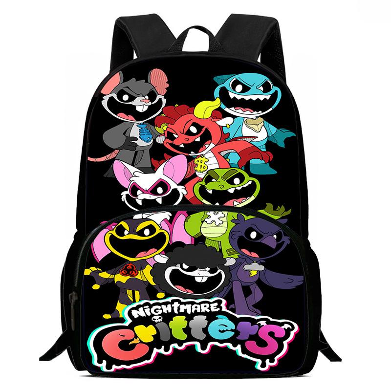 Lachende Crittersnig Htmare Peripherie Anime Rucksack Herren- Und Damen-Schultaschen
