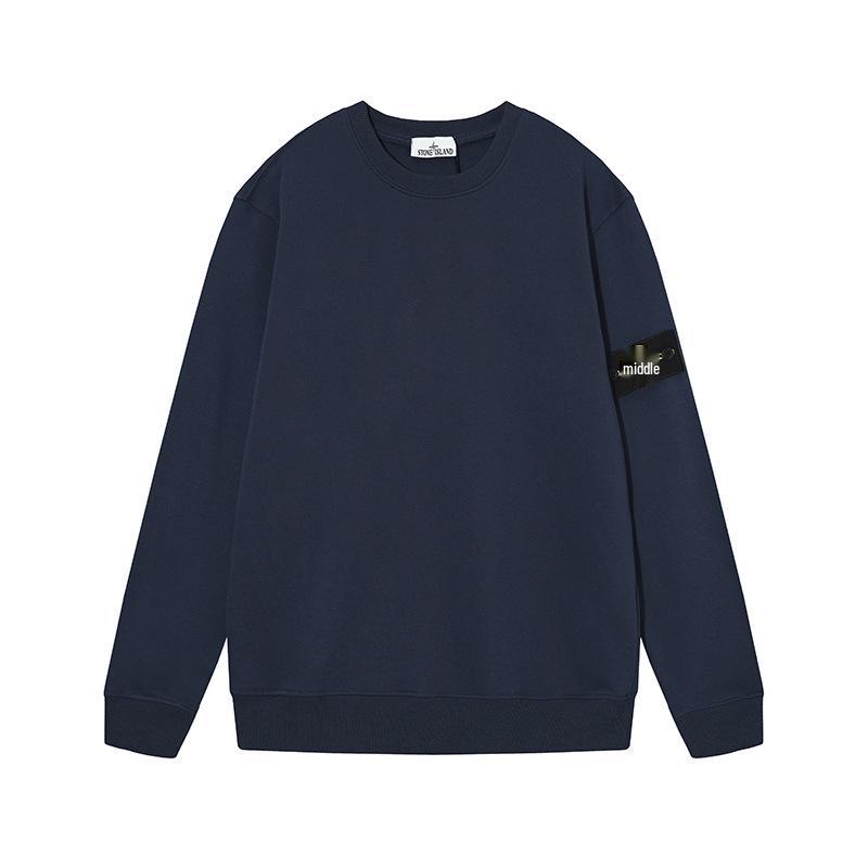 Hanorac Unisex Clasic cu Glugă Stone Monkey Island - Culoare Uni, Gât Rotund, Mânecă Lungă, Design cu Emblema