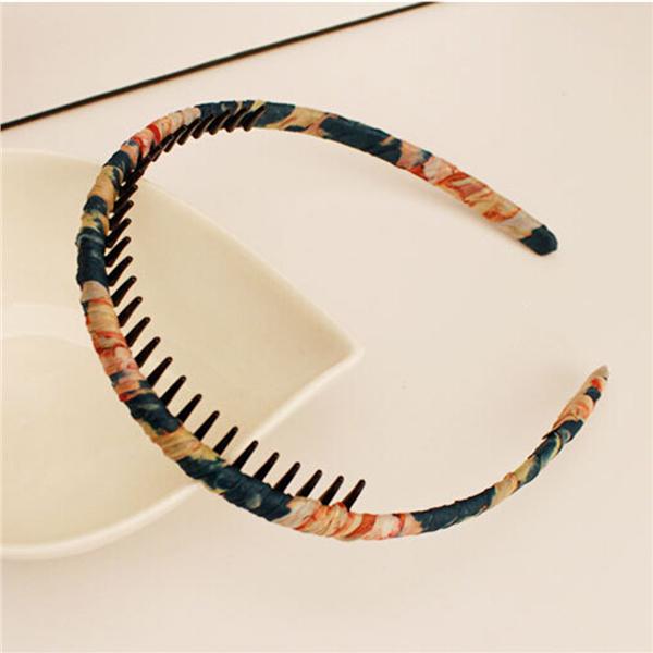 Buy 12pcs Toothed Hairhoop Headband Teeth Comb Twining Round Hair Hoop