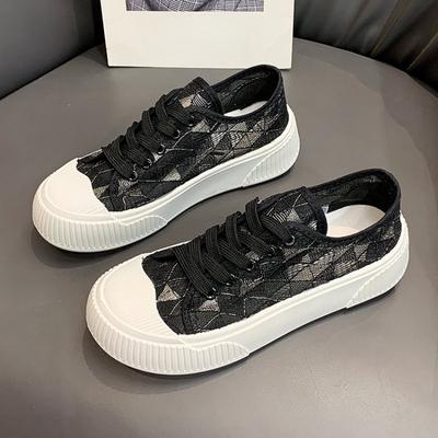 Women's Fashion Sports Board Shoes 2024 Summer New Hollow Out Mesh Breathability Women Korean Version Casual Versatile Sneakers
