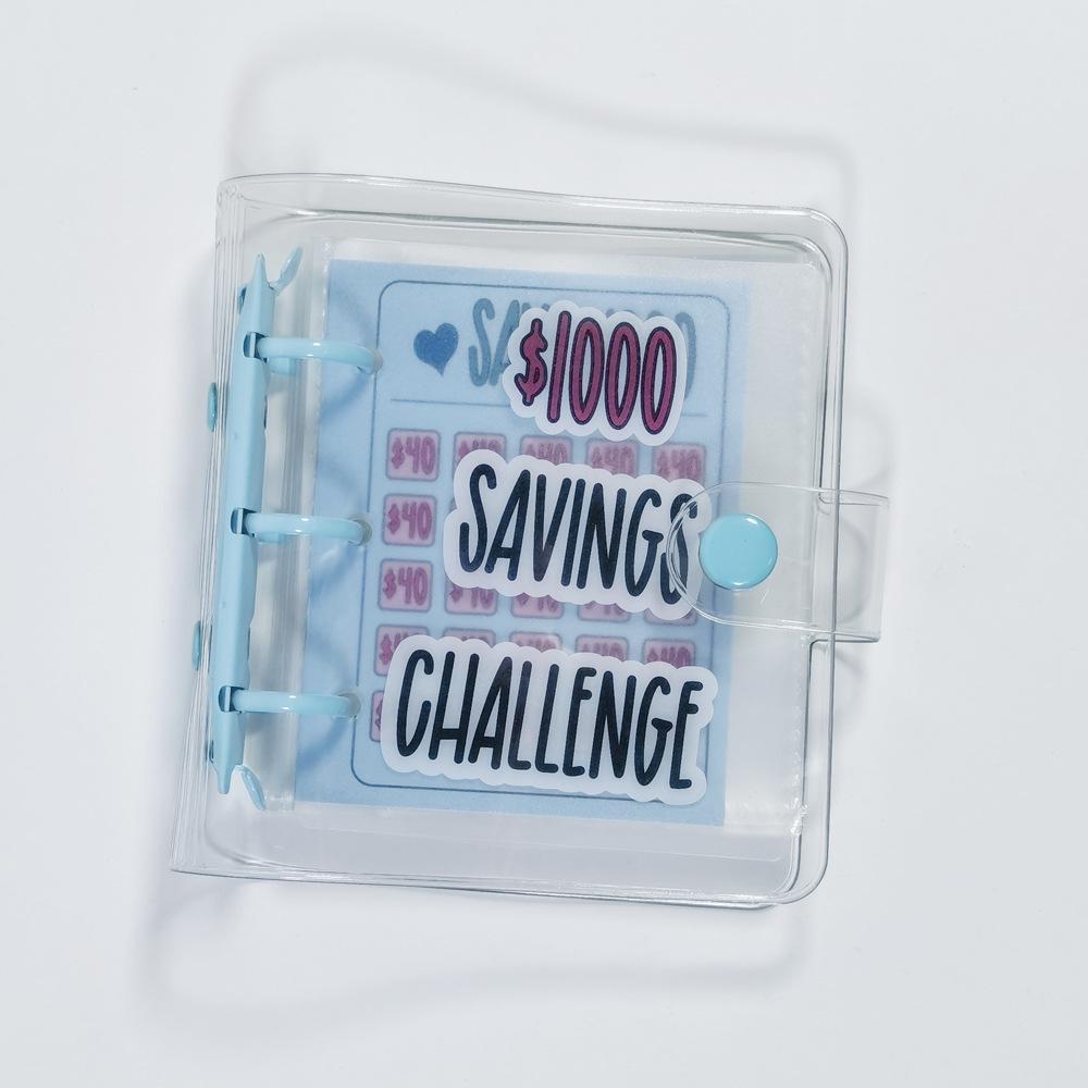 Cross-border Mini Cash Saving Binder: Loose-leaf Money Bag and Savings Challenge Book