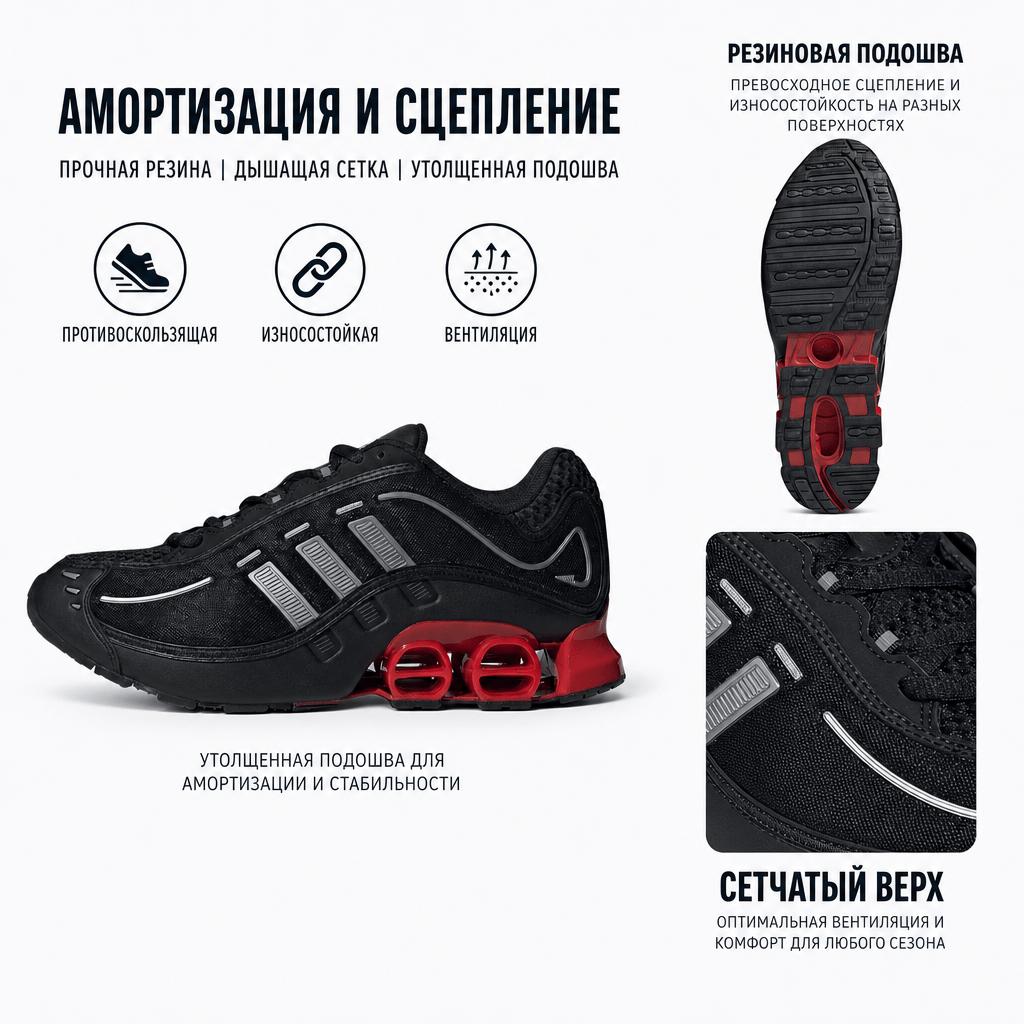 adidas Megaride O1 Black Better Scarlet Unisex Sneakers Core-Black Carbon JH7925