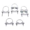 M6U Bolts Heavy Duty Anti-Rust Mast To Mast Mount Bracket Kit For TV CB Ham Double Antenna Mast Clamp V Jaw Block