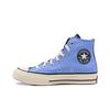 Zapatillas de Lona de Caña Alta Ligeras de Tendencia de los Años 70 Zapatillas Unisex Azul A06195C