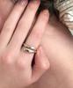 Halden Round Finish Two Line Ring (R003_Silver)