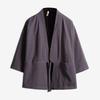Men Chinese Style Retro Japanese Loose Open Front Cardigan Jacket Summer Outerwear