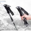 Foldable Trekking Poles Climbing Hiking Stick Baton Telescopic Cane Crutches Walking Cane Outdoor Equipment