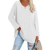 Damen Lockeres Langarm V-Ausschnitt Strickoberteil Große Plus Size Oberteile Damen Frühling Sommer Einfarbiges Oberteil Langarm V-Ausschnitt