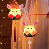 Rabbit Lantern Children Lantern Craft Handmade Led Rabbit Festival Lanterns Kit for Mid-autumn Parent-child Crafts Traditional