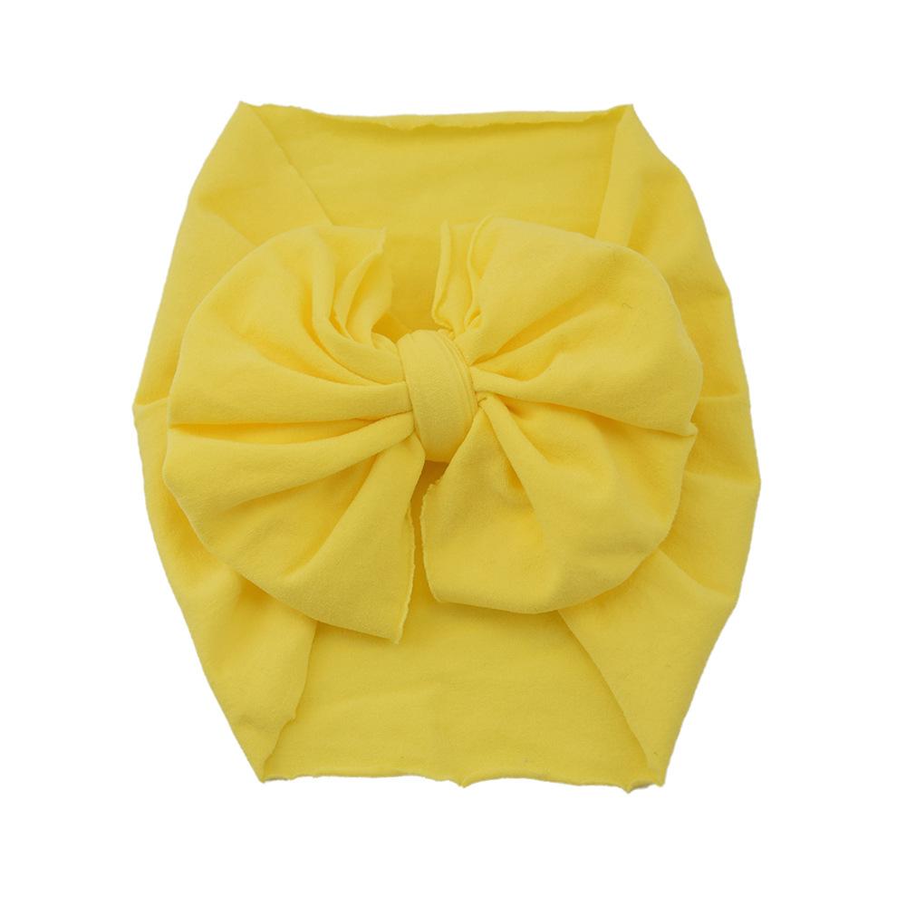 Baby Hair Accessories Nylon Big Bow Children'S Headband Super Soft Wide Headband Baby Stockings Headband