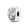 Copper Metal Charm Bead Component Bead Component Blue Series Astronaut Star Charm Bead Component Compatible With 4MM Hole Diamete Bracelet High