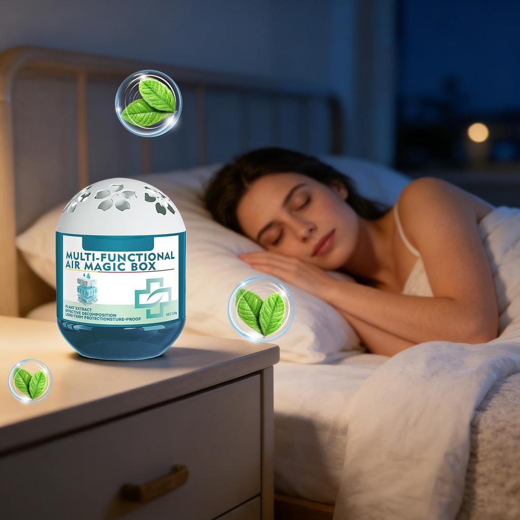 Luftreiniger Pflanzenextrakt Langanhaltender Reiniger 120g Innenraum-Luftreinigungsbox für Zuhause Wohnzimmer Schlafzimmer Küche Arbeitszimmer
