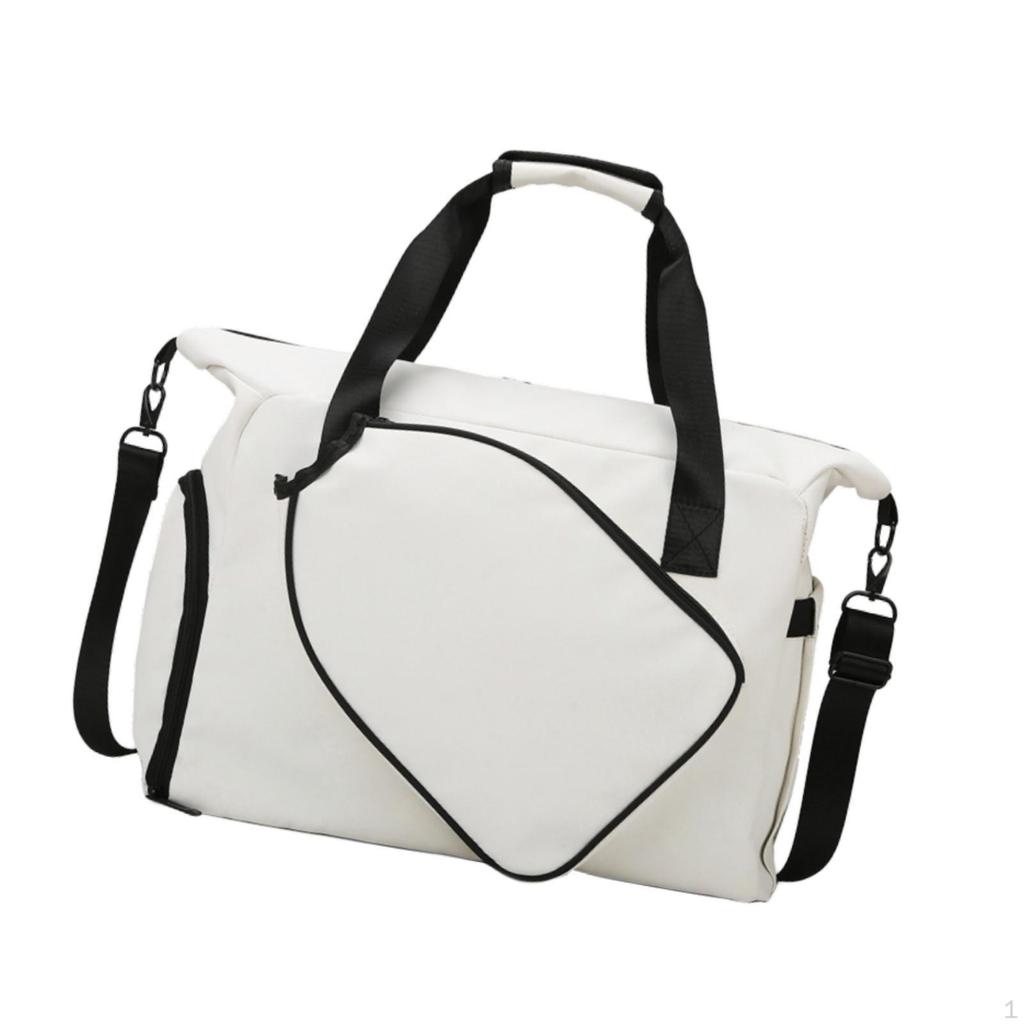 Crossbody Bag for Pickleball Rackets with Separate Shoe Compartment