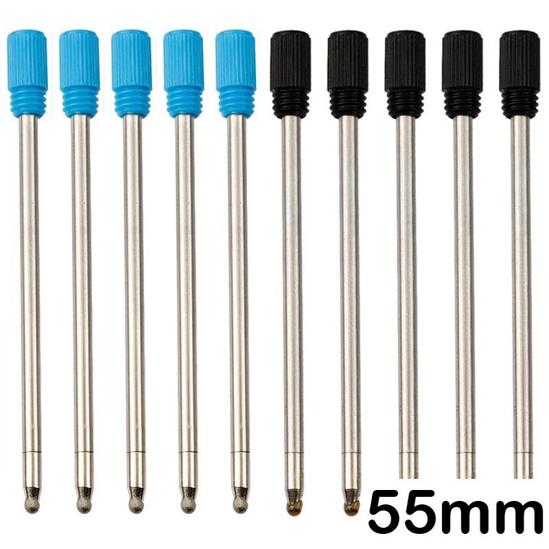 50/10/5 Stück Metall Kugelschreiber Minen Schwarz Blau Stift Minen 55mm Stift Nachfüllpackungen Geschenke Schulbürobedarf Schreibwaren