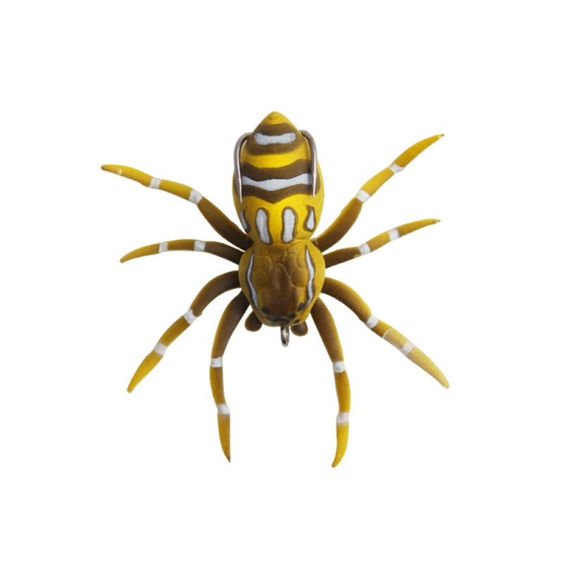 7 cm 6 g schwimmender Köder, Spinne, weicher Köder, Simulation künstlicher Silikon-Fälschungsköder