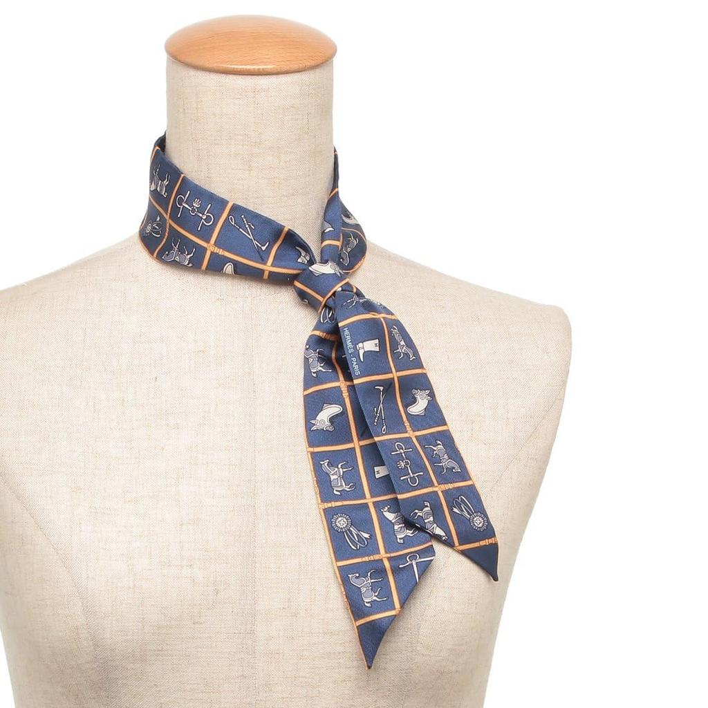 Scarf Bandana Twilly Multicolor Navy H061356 S 22 [Hermes] Women's [Item]