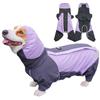 Hunde Regenmantel Regenjacke für kleine mittelgroße Hunde Corgi, winddicht 4-beinig Hündchen mit Kapuze, leichter Haustier Hoodie mit Leinenöffnung, Regenmantel Regen