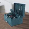 Bymaocar Dark Green 3 Layers Jewelry Box Organizer Large Capacity Women / Girls Earring Necklace Storage Birthday/holiday Gift