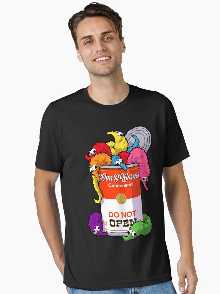 Worms Can O' Worms on a String ~ Do Not Open Essential T-Shirt
