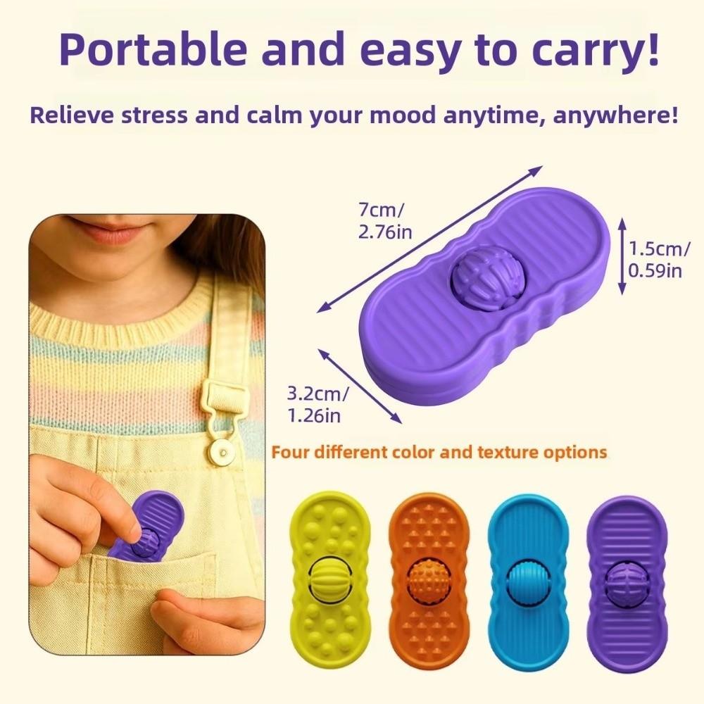 Silicone Sensory Fidget Toys Sliding Fidgeting Toys Sensory Stone Toy Suitable for Children Teens